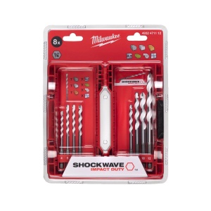 Set 8 burghie TCT multi material, 4 x 90 mm, 5 / 5 / 6 / 6 x 100 mm, 8 / 10 x 120 mm, 12 x 150 mm, Milwaukee, cod 4932471112 - Img 3