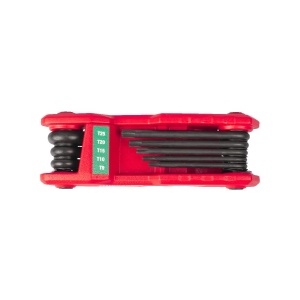 Set pliabil cu 8 imbusuri TORX, T9, T10, T15, T20, T25, T27, T30 si T40, Milwaukee, cod 4932480979 - Img 4