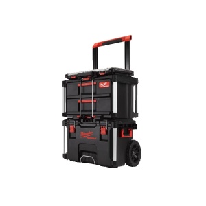 Set Starter PACKOUT, carucior + cutie 2 sertare + organizator slim, Milwaukee, cod 4932479957