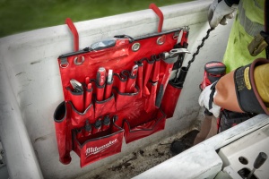 Suport scule lucratori linii electrice aeriene de inalta tensiune, constructie vinil, buzunare multiple, Milwaukee, cod 4932498653 - Img 4