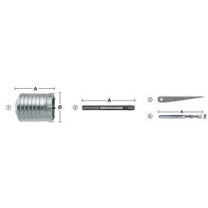 TCT CORE CUTTER SDSMAXCORE150X100P1M - Img 5