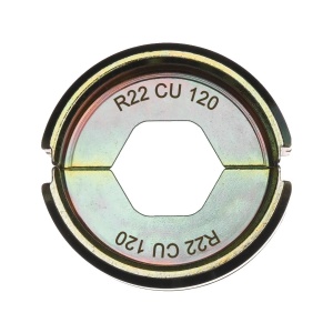 Bac de sertizare papuci cablu tubulari si conectori R22 CU 120, forma HEX, Milwaukee, cod 4932451761