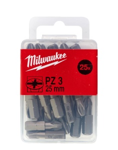 Bit surubelnita standard PZ1-PZ3 25 mm set 25 buc Milwaukee - Img 4