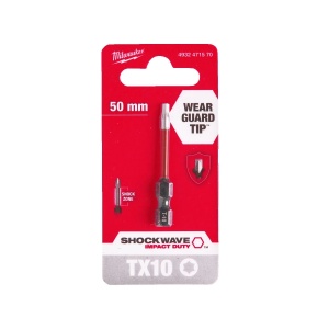 Bit TX pentru surubelnite SHOCKWAVE™ IMPACT DUTY TX10x50 mm Milwaukee, cod 4932471570 - Img 2