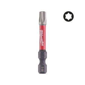 Bit TX pentru surubelnite SHOCKWAVE IMPACT DUTY TX30x50 mm Milwaukee, cod 4932430887