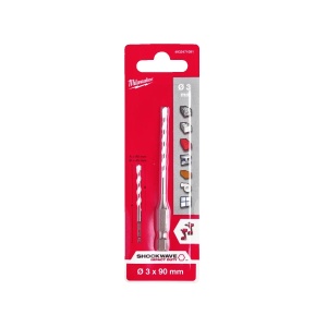 Burghiu multi material TCT 3 x90x45 mm, Milwaukee, cod 4932471091 - Img 2