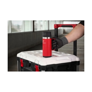 Cana termica cu maner ergonomic, rosie, PACKOUT, 532 ml, Milwaukee, cod 4932493471 - Img 2