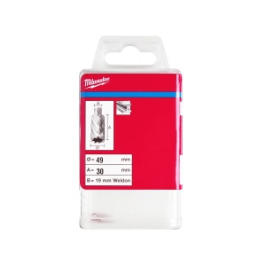Carota HSS cu prindere Weldon de 19 mm, 49x30 mm, Milwaukee, cod 4932371758 - Img 2