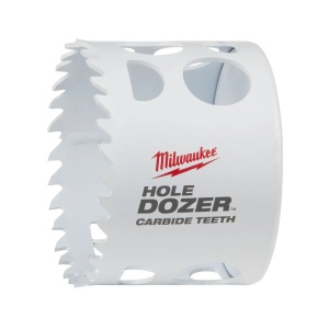 Carota TCT HOLE DOZER cu dinti din carbura, diametru 64 mm, 41 mm adancime max taiere, Milwaukee, cod 49560727