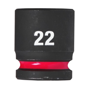 Cheie tubulara de impact SHOCKWAVE IMPACT DUTY 1/2" patrat, scurta, marime 22 mm, Milwaukee, cod 4932480316 - Img 1