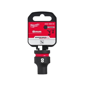 Cheie tubulara de impact SHOCKWAVE IMPACT DUTY 1/2", scurta, marime 8 mm, Milwaukee, cod 4932480302 - Img 2