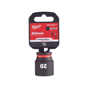 Cheie tubulara de impact SHOCKWAVE IMPACT DUTY 3/8", scurta, marime 20 mm, Milwaukee, cod 4932480277 - Img 2