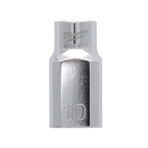 Cheie tubulara standard 1/2", marime 10 mm, diametru 15.3 mm, lungime 38 mm, Milwaukee, cod 4932480008