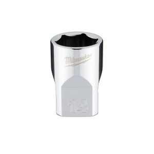 Cheie tubulara standard 3/8", marime 14 mm, diametru 19.8 mm, lungime 28 mm, Milwaukee, cod 4932478344