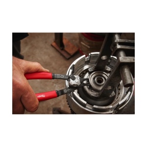 Cleste mediu pentru inele de siguranta, int-ext, unghi vf 90 grade, vf 1.2mm, 147 mm lungime, Milwaukee, cod 4932492492 - Img 3