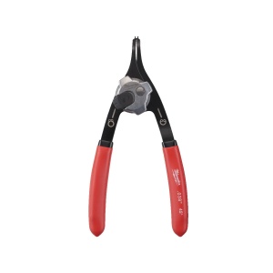 Cleste mic pentru inele de siguranta, int-ext, unghi vf 45 grade, vf 0.9mm, 152 mm lungime, Milwaukee, cod 4932492488
