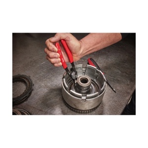 Cleste mic pentru inele de siguranta, int-ext, unghi vf 45 grade, vf 0.9mm, 152 mm lungime, Milwaukee, cod 4932492488 - Img 4