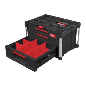 Cutie Packout cu 2+1 sertare, capacitate 22 kg, Milwaukee, cod 4932493190