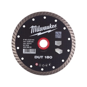 Disc diamantat DUT, 180x22.23X2.4 mm, Milwaukee, cod 4932399528