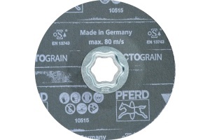 Disc fibros COMBICLICK VICTOGRAIN pentru otel, 125 mm, granulatie 60 / 80, PFERD
