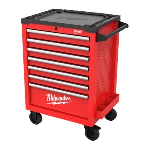 Dulap de scule mobil, TOOLGUARD cu 7 sertare, metalic, 69 cm, rosu / gri, Milwaukee