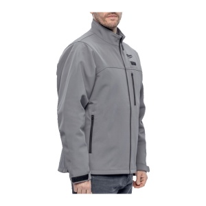 Jacheta gri premium incalzita M12 HJGR6-0, S-XXXL, tehnologie HEXON, 5 zone de incalzire, Milwaukee - Img 3