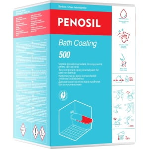Kit vopsea pentru renovare cazi din fonta BathCoating 500, 960g, Penosil, cod Y0307