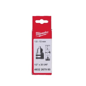 Mandrina cu cheie, 1.5 - 13 mm, prindere 1/2"x20, Milwaukee, cod 4932267980 - Img 2