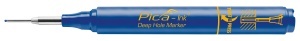 Marker permanent Ink Deep Hole, 1.5 mm, negru / albastru / rosu, PICA