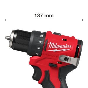 Masina de gaurit compacta M12 BLDDRC-202, cuplu 40 Nm, mandrina 10 mm, Milwaukee, cod 4933499686