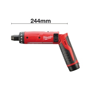 Masina de gaurit si insurubat M4 D-202B, cuplu 5 Nm, prindere 1/4" HEX, 244 mm, Milwaukee, cod 4933440475 - Img 6