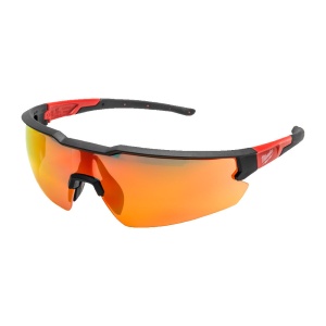Ochelari de protectie lentila rosie Red Mirror, anti-zgariere si anti-aburire, Milwaukee, cod 4932498548
