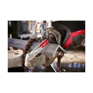 Panza fierastrau sabie cu dinti din carbura pentru demolare HEAVY DUTY TORCH, TCT TORCH 150 X 8 TPI, Milwaukee, cod 48005201 - Img 4