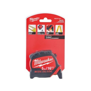 Ruleta magnetica PREMIUM cu banda lata de 33 mm, lungime 5 m/16', Milwaukee, cod 4932471817 - Img 4