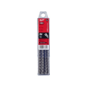 Set 10 burghie beton si zidarie SDS+ MX4 cu 4 taisuri, diametru 7.0 mm, lungime totala 165 mm, Milwaukee, cod 4932352044 - Img 2