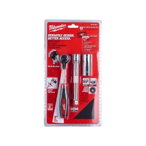 Set 12 chei tubulare cu antrenor cu clichet TRADESMAN 3/8", Milwaukee, cod 48229001