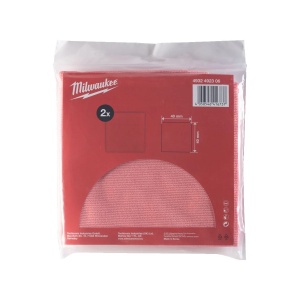 Set 2 lavete rosii pentru lustruit, 400x400 mm, Milwaukee, cod 4932492306 - Img 3