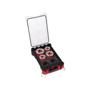 Set 4 capete de filetat pentru M18FPT114 tip BSPT, 1/2"-1 1/4", Milwaukee, cod 4932480250 - Img 2