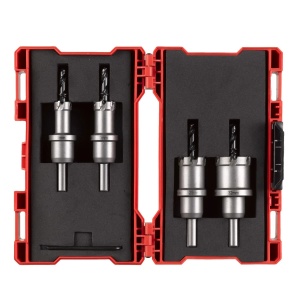 Set 4 carote TCT pentru otel inoxidabil, diametre 16, 20, 25, 32 mm, 25 mm adancime max,Milwaukee, cod 4932479058