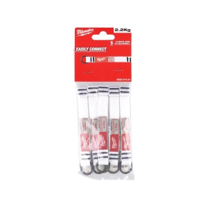Set 5 manere QUICK-CONNECT fara orificiu pentru coarda pentru scule pana la 2,2 kg, lungime 122 mm, Milwaukee, cod 4932471431 - Img 4