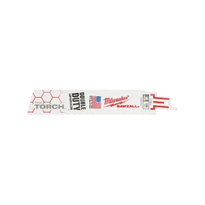 Set 5 panze fierastrau sabie pentru demolare HEAVY DUTY TORCH, 150 X 18 TPI, Milwaukee, cod 48005784