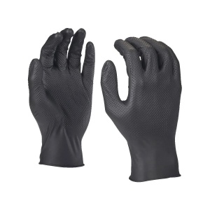 Set 50 manusi de unica folosinta, negre, Milwaukee