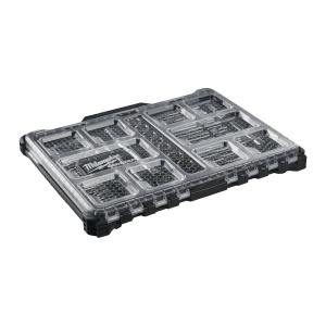 Set 63 chei tubulare 1/4" si 1/2", organizator ingust PACKOUT, Milwaukee, cod 4932493661