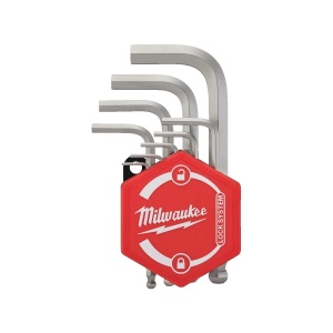 Set 9 chei IMBUS Hex scurte, marimi de 1.5, 2, 2.5, 3, 4, 5, 6, 8, 10 mm, Milwaukee, cod 4932492399