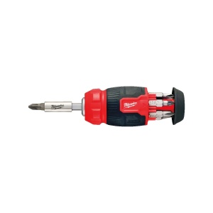 Surubelnita compacta Multi-Bit 8 in 1, PH1/ PH2/ PZ1/ PZ2/ T15/ SL 0.6x4.5/ SL 1.2x6.5, Milwaukee, cod 4932492807 - Img 2