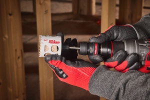 Tija QUIK-LOK 3/8'' 9.5 mm Hex cu burghiu pilot si adaptoare S pentru carote 14-210 mm, Milwaukee, cod 4932500548 - Img 3