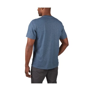 Tricou cu maneca scurta hibrid HT SS BLU, albastru, Milwaukee - Img 2