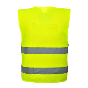 Vesta de inalta vizibilitate cu doua benzi HI-VIS, Portwest - Img 3