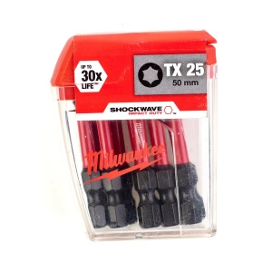 Bit TX pentru surubelnite SHOCKWAVE IMPACT DUTY TX25x50 mm Milwaukee, cod 4932430882 - Img 2