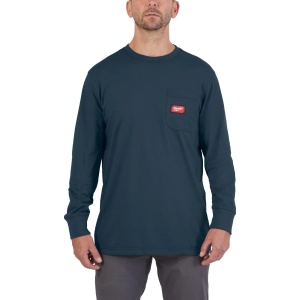 Bluza lucru WT LS BLU, albastra, Milwaukee